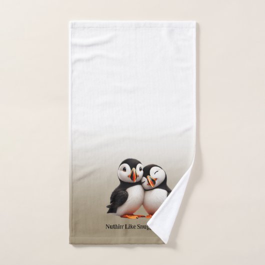 Comme Les Puffins De Snugglin (Serviette à main)