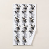 Comme les roses noires se fanent, ensemble de serv (Serviette à main)
