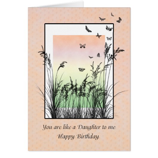 Comme ma fille, anniversaire avec des papillons (Devant)