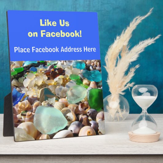 Comme nous sur Facebook Contre-panneau Plaque pers (Côté)