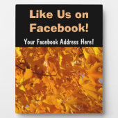 Comme nous sur Facebook panneau Contre la Plaque F (Devant)