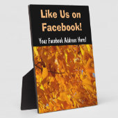 Comme nous sur Facebook panneau Contre la Plaque F (Côté)