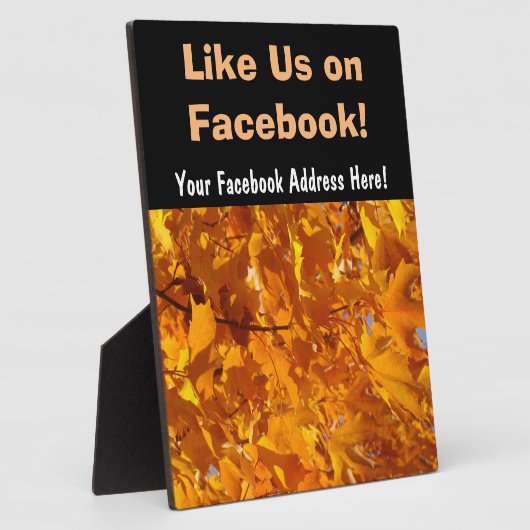 Comme nous sur Facebook panneau Contre la Plaque F (Côté)