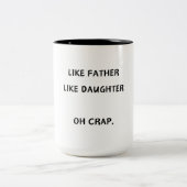 Comme père Comme fille/fils Café Mug (Centre)