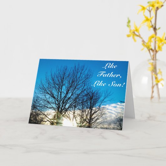 COMME PÈRE, COMME LA carte SON (Fleur jaune)