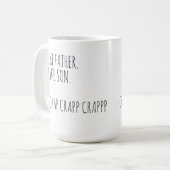 Comme Père Comme Son OhCrap Drôle Citer Mug Café (Devant gauche)