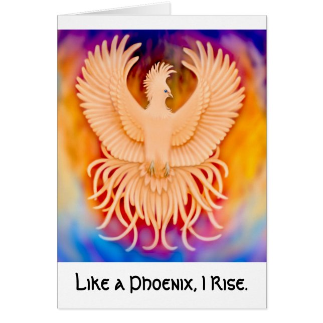 Comme Phoenix je me lève carte (Devant)