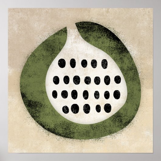 Comme Un Fig Ou Un Kiwi Poster Wall Art (Devant)