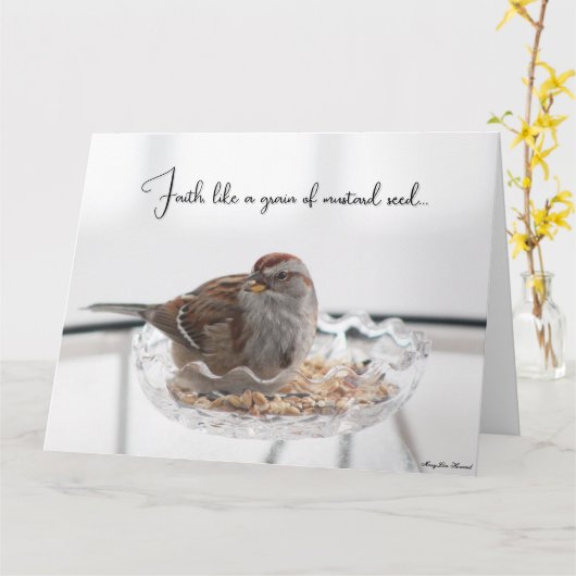 Comme un grain de graines de moutarde - Carte de s (Fleur jaune)