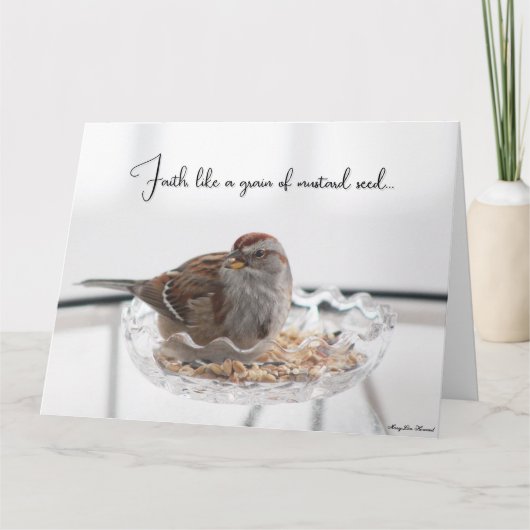 Comme un grain de graines de moutarde - Carte de s (Devant)