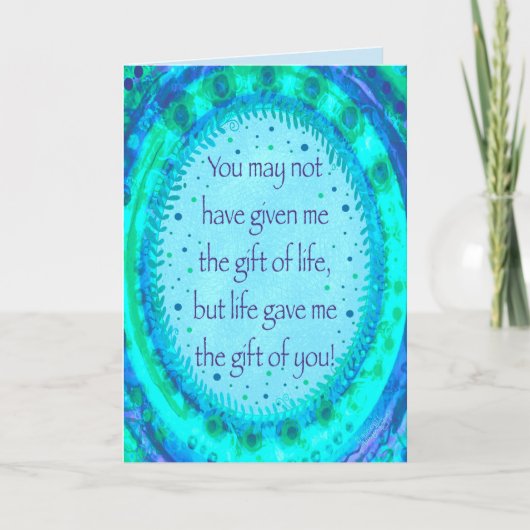 Comme un père Stepdad Carte d'Inspirété Moderne (Devant)