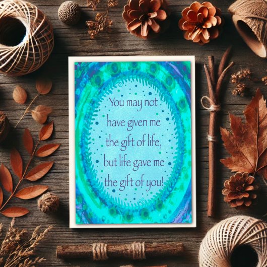 Comme un père Stepdad Carte d'Inspirété Moderne