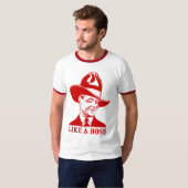 "COMME un T-shirt raglan du base-ball des hommes (Devant entier)