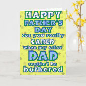 Comme Une Carte De Fête des pères Papa (Fleur jaune)