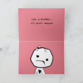 Comme une carte de frère (Intérieur)