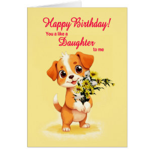 Comme une fille pour moi Anniversaire Chiot et Fle