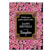 Comme une fille pour moi Anniversaire Rose Daisées (Devant)