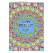 Comme une mère Anniversaire Crochet Fleurs (Devant)