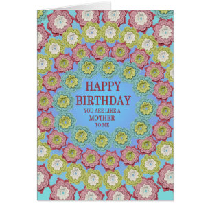Comme une mère Anniversaire Crochet Fleurs