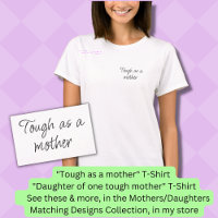 Comme une mère, maman fille jumelle T-shirt