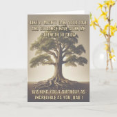 Comme une puissante carte d'anniversaire de chêne  (Fleur jaune)