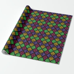 Commedia dell'Arte Harlequin Jewel Box Cadeaupapier