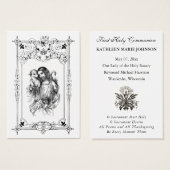 Commémoration de la première sainte communion (Devant & derrière)