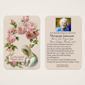 Commémoration funéraire de la Vierge catholique Pr (Devant & derrière)