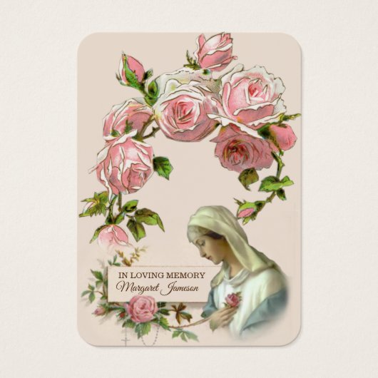 Commémoration funéraire de la Vierge catholique Pr (Devant)