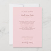 Commemorative Celebration of Life Pink Faux Marble (Achterkant)