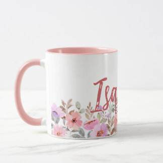 Commemorative floral mug