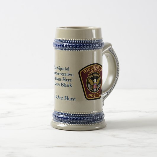 Commemorative Name Date Keepsake Stein Mug (Devant droit)