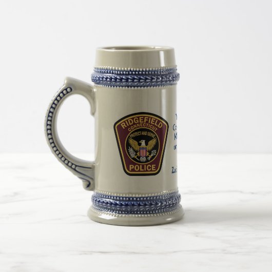 Commemorative Name Date Keepsake Stein Mug (Gauche)