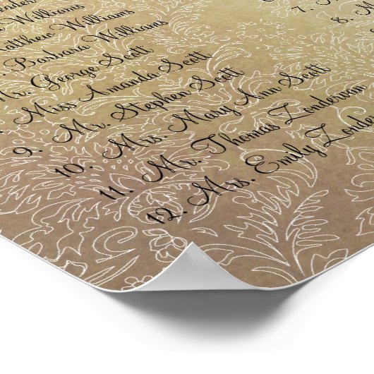 Commence à 13,20 $ Tableau de siège 12 Tableaux (Coin)