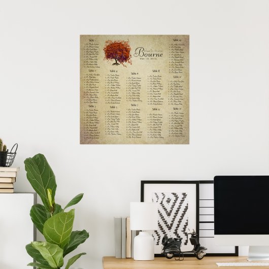 Commence à 13,20 $ Tableau de siège 12 Tableaux (Bureau à domicile)