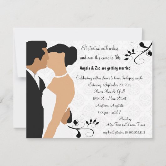 Commencé par un invitation ethnique de Fête de la (Devant)