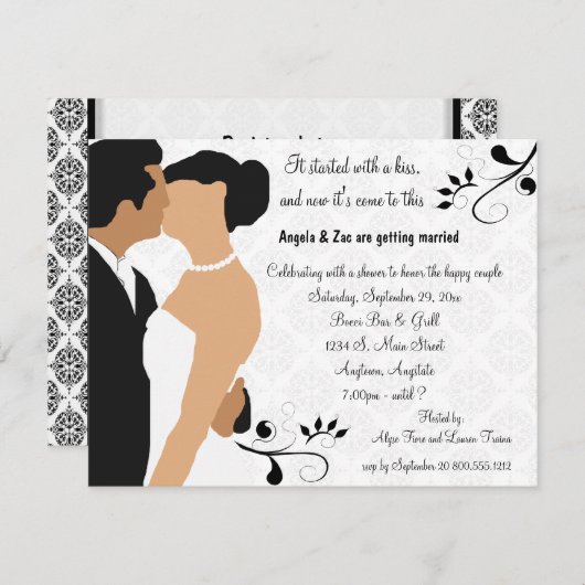 Commencé par un invitation ethnique de Fête de la (Devant / Derrière)