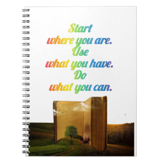 Commencer là où vous êtes | Carnet de devis motiva