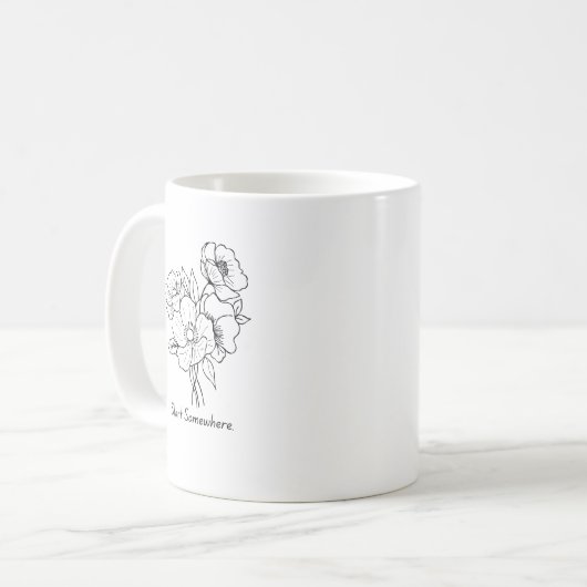 Commencer quelque part encourager Mug (Devant gauche)