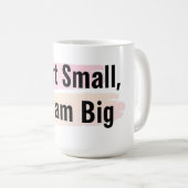 Commencer un petit rêve Grosse motivation café Mug (Devant droit)