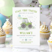 Commencer votre tracteur Invitation d'anniversaire