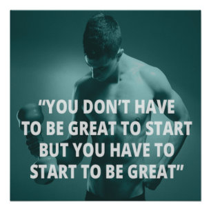 Commencez à être un grand poster de motivation pou