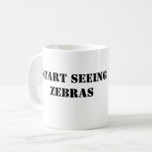Commencez à voir la tasse de zèbres (Devant gauche)