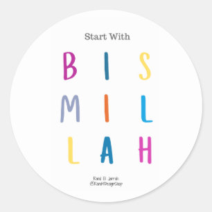 Commencez avec Bismillah - Stickers