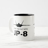 Commencez la journée avec JP-8 Raptor F-22 Mug (Devant gauche)