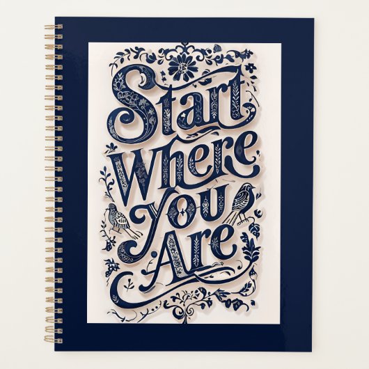Commencez Là Où Vous Êtes La Typographie Décorativ (Devant)