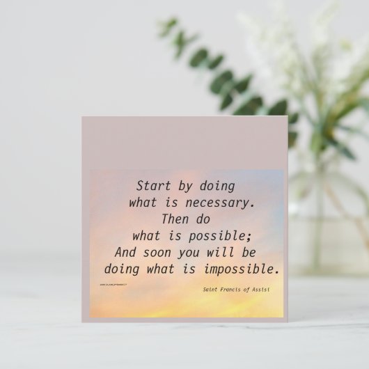 COMMENCEZ PAR FAIRE ST. CARTE PLAT FRANCIS (Debout devant)