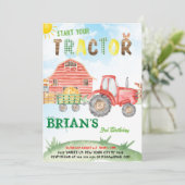 Commencez votre invitation d'anniversaire de tract (Debout devant)