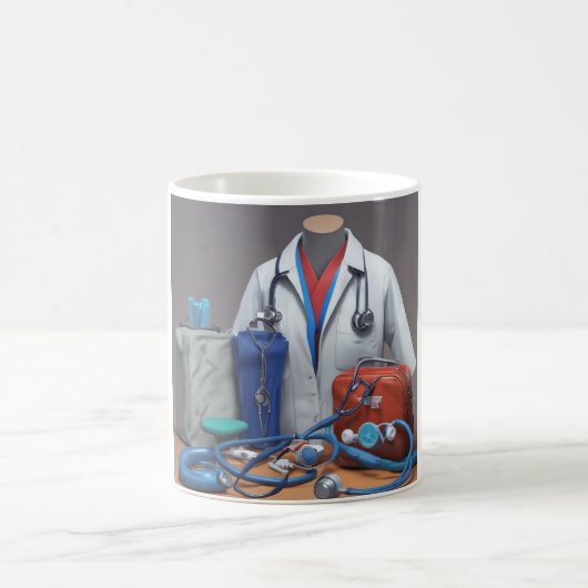 Commencez votre voyage : Scrubs & Stethoscopes Mug (Centre)