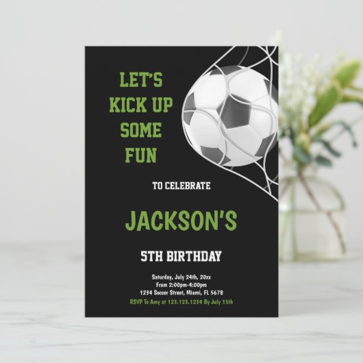 Commençons les invitations d'anniversaire de Black (Debout devant)